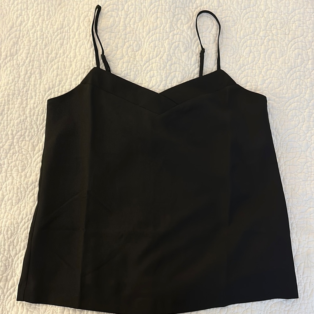 black jcrew lined camisole size 0